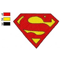 SuperMan Logo Embroidery Design